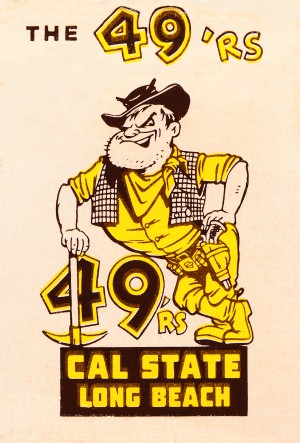1965 Vintage Cal State Long Beach 49ers Art 